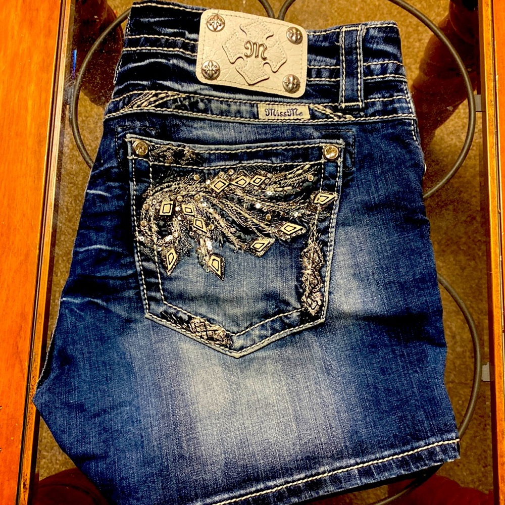 Miss Me, Shorts, Blue Wash, Size 31